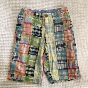 Gap classic madras shorts boys size 14